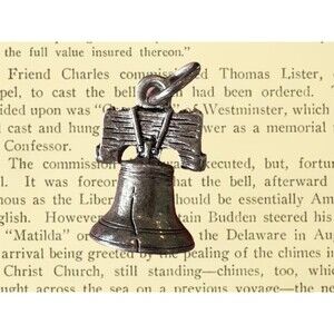 Liberty Bell Pendant Cracked Church Bell Declaration of Independence Bell